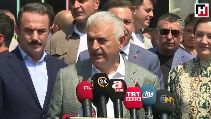 Başbakan Yıldırım oyunu İzmir'de kullandı