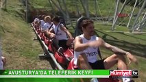 BEŞİKTAŞLI FUTBOLCULARIN AVUSTURYA'DA TELEFERİK KEYFİ