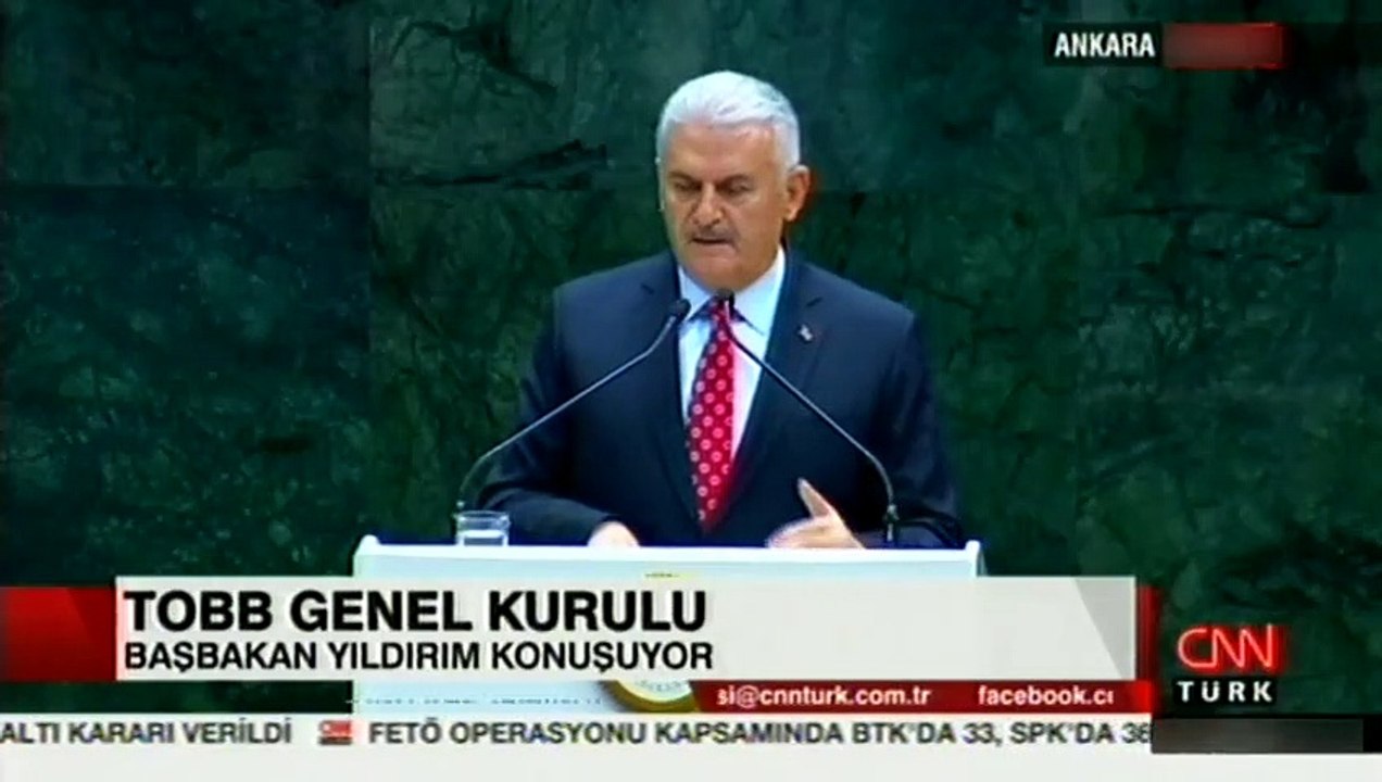 Başbakan Yıldırım TOBB 73. Genel Kurulu'nda konuştu