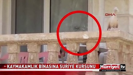 SINIRI AŞAN KURŞUN KAYMAKAMLIK BİNASI'NA İSABET ETTİ