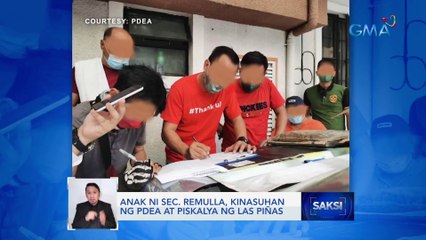 Anak ni Sec. Remulla, kinasuhan ng PDEA at piskalya ng Las Piñas | Saksi