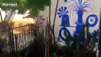 Muğla'da içme suyu hattı patladı, yolda hasar oluştu!