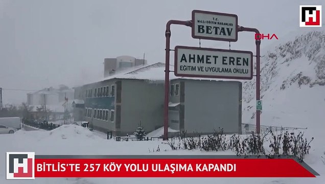 257 köy yolu ulaşıma kapandı