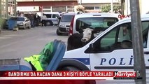 BALIKESİR'DE KAÇAN DANA 3 KİŞİYİ BÖYLE YARALADI