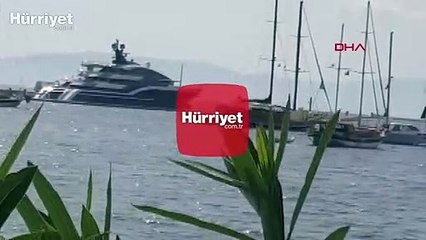 Ultra mega yat 'Dar' Bodrum'da ilgi  odağı oldu 