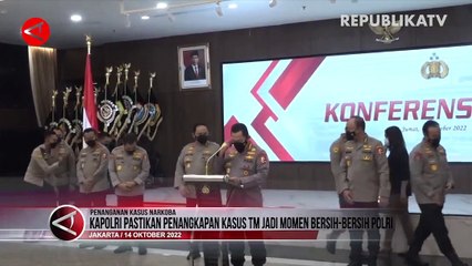 Kapolri Sebut Penangkapan Teddy Minahasa Jadi Momen Bersih-Bersih Polri