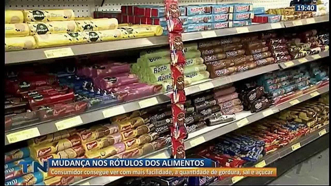Mudança nos rótulos dos alimentos