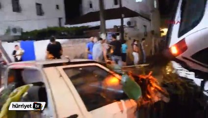 Bodrum'daki sel felaketi amatör kamerada