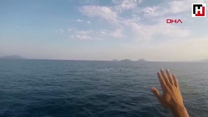 Bodrum'da kaçakları taşıyan tekne battı