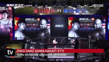 Önce dans sonra nakavt etti