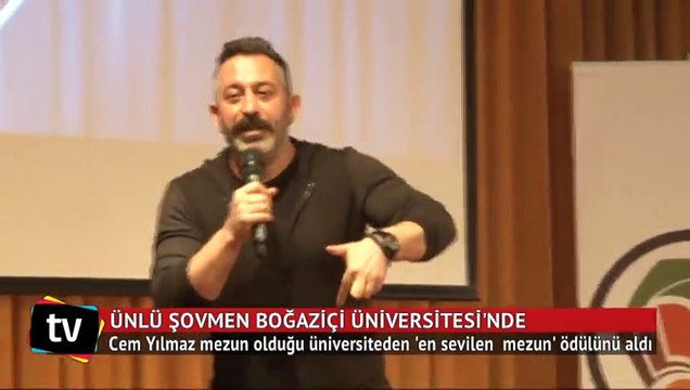 Cem Yılmaz'a Boğaziçi Üniversitesi'nden en sevilen mezun ödülü