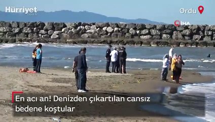 En acı an! Denizden çıkartılan cansız bedene koştular