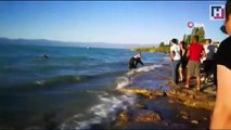 Serinlemek için İznik gölü'ne giren bir kişi boğuldu