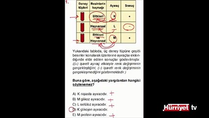 BİYOLOJİ SORULARININ ÇÖZÜMLERİ