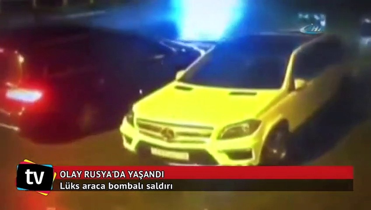 Lüks araca bombalı saldırı