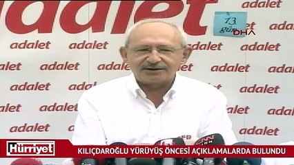 Kılıçdaroğlu Bolu yürüyüşü öncesi açıklamalarda bulundu