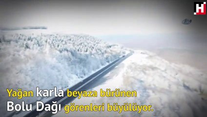 Bolu Dağı’nın havadan görüntüsü büyüledi