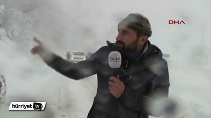 Bolu Dağı’nda yola çığ düştü