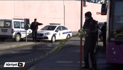 Marmaray önündeki durakta bomba paniği