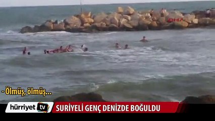 Suriyeli genç denizde boğuldu