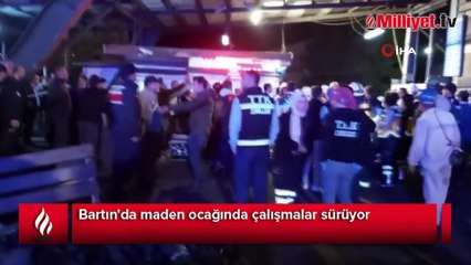 Bartın'da maden ocağında çalışmalar sürüyor