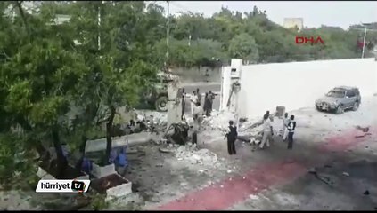 Somali'deki Türk heyetine bombalı saldırıdan ilk görüntüler