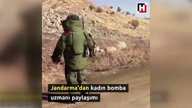 Jandarmadan bomba imha uzmanı paylaşımı