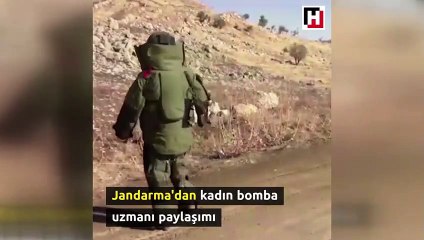 Jandarmadan bomba imha uzmanı paylaşımı