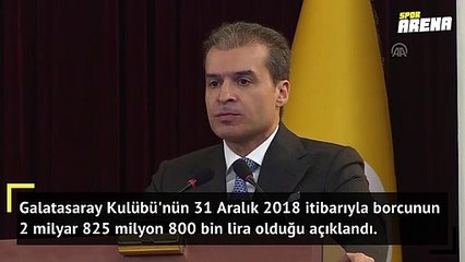 Galatasaray'ın borcu açıklandı!