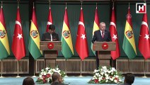Cumhurbaşkanı Erdoğan ve Morales ortak basın toplantısı düzenledi