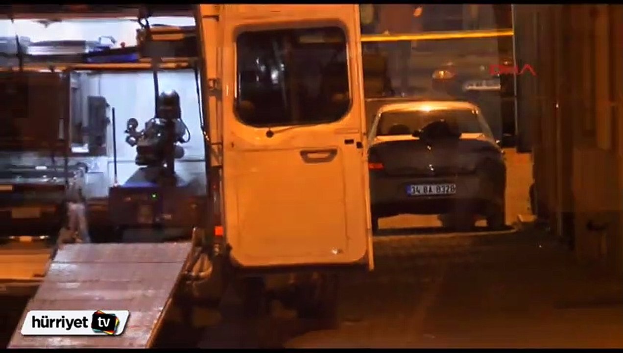 Şüpheli çantayı bomba imha robotu "Kaplan" patlattı