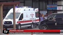 Van'da askeri aracın geçişi sırasında patlama meydana geldi