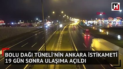 TEM otoyolu Ankara yönü trafiğe açıldı
