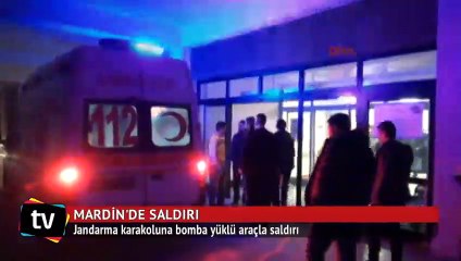 Jandarma karakoluna bomba yüklü araçla saldırı