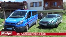 Jandarma ekiplerinin operasyonunda 40 tüfek, 64 silah ve bıçak ele geçirildi