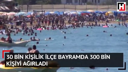 30 bin kişilik ilçe bayramda 300 bin kişiyi ağırladı