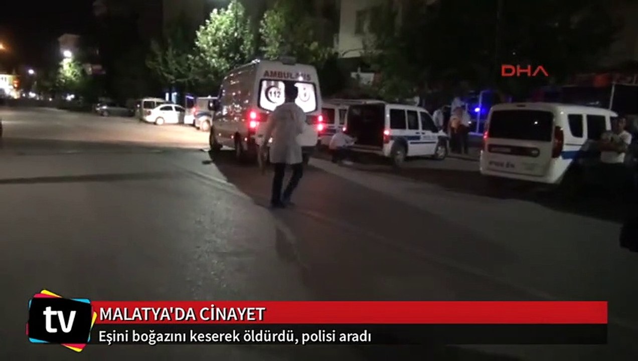 Eşini boğazını keserek öldürdü, polisi aradı