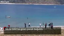 Salda Gölü'ne giren çocuk boğuldu