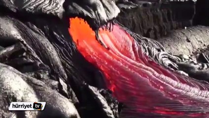Hawaii'deki Kilauea yanardağ böyle görüntülendi