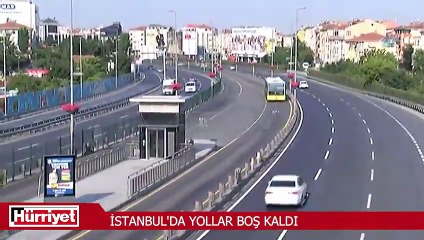 Tatilciler gitti, İstanbul'da yollar boş kaldı
