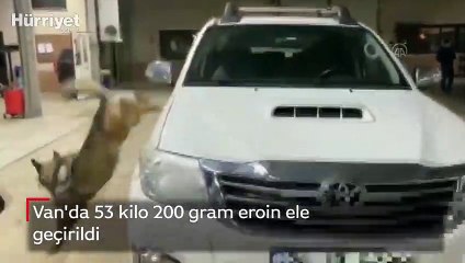 Van'da 53 kilo 200 gram eroin ele geçirildi