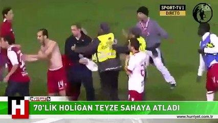 HOLİGAN TEYZE SAHAYA ATLADI