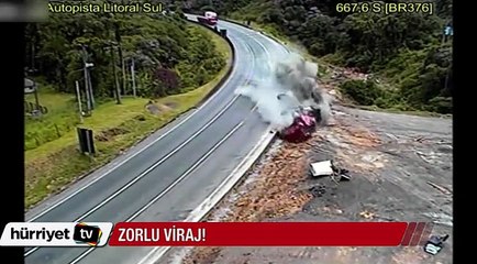 Şoförlere kabus olan viraj