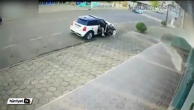 Zıplayarak ölümden kurtuldu