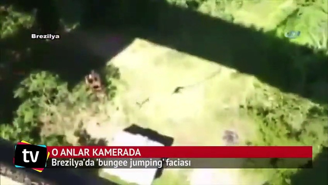 Brezilya'da ’bungee jumping’ faciası