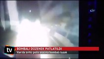 Van'da zırhlı polis aracına bombalı tuzak