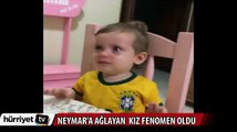 Neymar'a ağlayan kız internette fenomen oldu