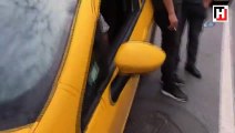 Bonzai kullanan taksici direksiyon başında sızdı