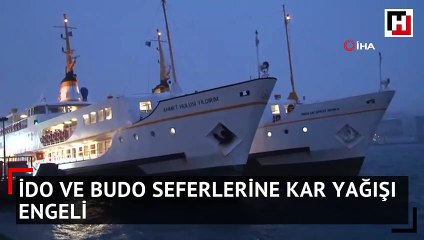 İDO ve BUDO seferlerine kar yağışı engeli