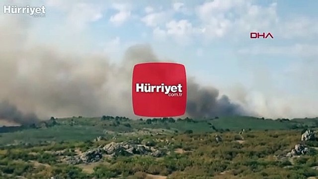 Bulgaristan sınırında yangın